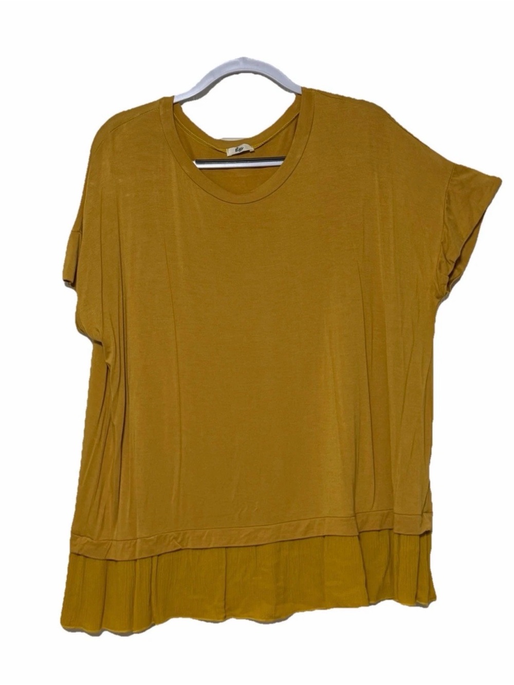EGS Ruffle Sleeve Tunic Top